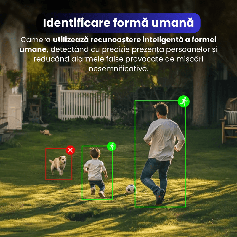 Casa si Gradina - Electrice - Smart Home - Camere de supraveghere - Camera de supraveghere 2 MP HD, PTZ, vedere nocturna color, WIFI, detectie forma umana, microfon incorporat - Infinity.ro