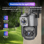 Casa si Gradina - Electrice - Smart Home - Camere de supraveghere - Camera de supraveghere 4MP, PTZ, comunicare bidirectionala, unghi larg, vedere nocturna color, senzor CMOS, zoom X10 - Infinity.ro