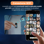 TV, Audio-Video si Foto - Camere video - Camere video profesionale - Mini camera video corporala 2.7K 1080P cu WiFi, body cam, S70, ecran HD de 1.47", design magnetic, viziune nocturna - Infinity.ro