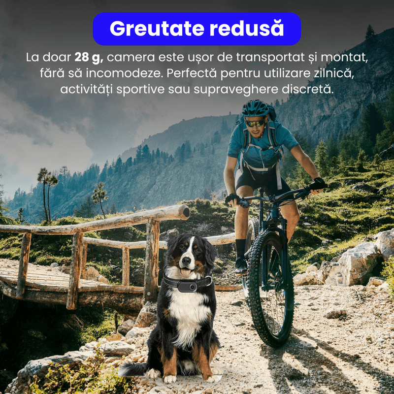 TV, Audio-Video si Foto - Camere video - Camere video profesionale - Mini camera video corporala 1080P cu viziune nocturna, body cam, clip rotativ 180°, montare magnetica, card microSD 32BG - Infinity.ro