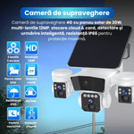 Casa si Gradina - Electrice - Smart Home - Camere de supraveghere - Camera de supraveghere, Q6, 12MP, panou solar integrat, conexiune 4G si Wi-Fi, slot SIM, viziune nocturna - Infinity.ro