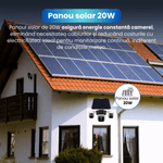 Casa si Gradina - Electrice - Smart Home - Camere de supraveghere - Camera de supraveghere, Q6, 12MP, panou solar integrat, conexiune 4G si Wi-Fi, slot SIM, viziune nocturna - Infinity.ro