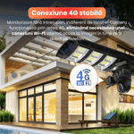 Casa si Gradina - Electrice - Smart Home - Camere de supraveghere - Camera de supraveghere, Q7, 12MP, panou solar integrat, conexiune 4G si Wi-Fi, viziune nocturna color, - Infinity.ro