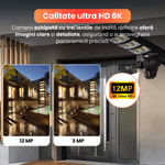 Casa si Gradina - Electrice - Smart Home - Camere de supraveghere - Camera de supraveghere, Q7, 12MP, panou solar integrat, conexiune 4G si Wi-Fi, viziune nocturna color, - Infinity.ro