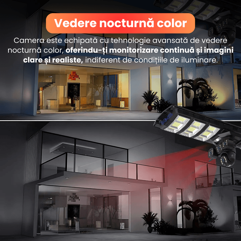 Casa si Gradina - Electrice - Smart Home - Camere de supraveghere - Camera de supraveghere, Q7, 12MP, panou solar integrat, conexiune 4G si Wi-Fi, viziune nocturna color, - Infinity.ro