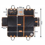 Petshop - Accesorii petshop - Alte accesorii petshop - Husa auto de protectie pentru transport animale, Linomag®, pentru caini si pisici, Impermeabila, Negru, 147 x 137 cm - Infinity.ro
