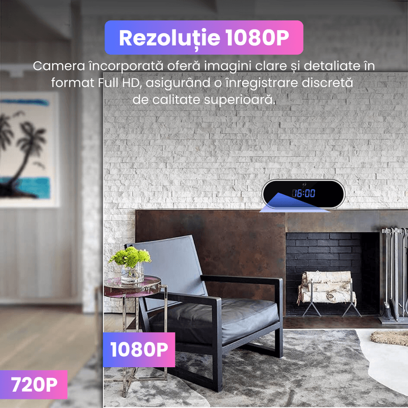 Laptop, Telefoane si Tablete - Wearables si gadgeturi - Gadgeturi - Dispozitive spionaj - Ceas cu camera ascunsa audio-video, WiFi, HD, night vision - 128 GB - Infinity.ro