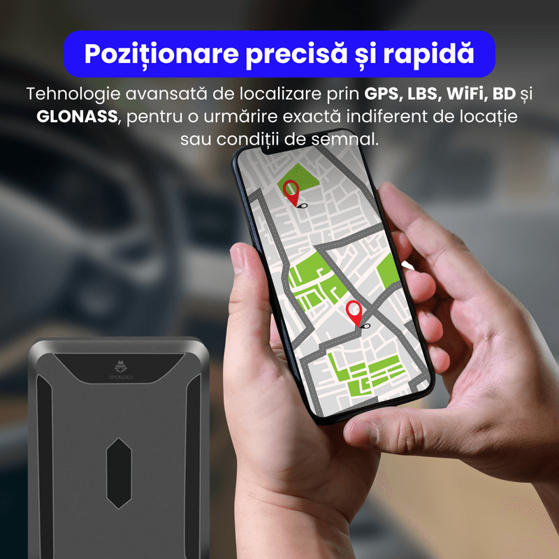 Laptop, Telefoane si Tablete - Wearables si gadgeturi - Gadgeturi - Dispozitive spionaj - Tracker GPS 4G cu magnet puternic, baterie 10.000 mAh, localizare in timp teal prin aplicatie, monitorizare audio - Infinity.ro