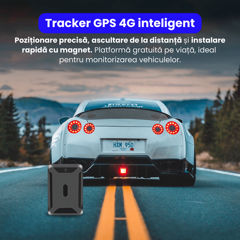 Laptop, Telefoane si Tablete - Wearables si gadgeturi - Gadgeturi - Dispozitive spionaj - Tracker GPS 4G cu magnet puternic, baterie 10.000 mAh, localizare in timp teal prin aplicatie, monitorizare audio - Infinity.ro