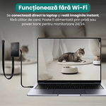 Laptop, Telefoane si Tablete - Wearables si gadgeturi - Gadgeturi - Dispozitive spionaj - Mini camera supraveghere, 1080P, detectie miscare, baterie 2600mAh, DIY, telecomanda wireless, inregistrare in bucla - Infinity.ro