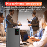 Laptop, Telefoane si Tablete - Wearables si gadgeturi - Gadgeturi - Dispozitive spionaj - Dispozitiv anti-inregistrare, tehnologie ultrasunete avansata, distorsionare sunete, autonomie 180 min, baterie 4000mAh - Infinity.ro