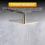 Casa si Gradina - Sanitare - Cazi si cabine de dus - Coloane si seturi de dus - Brat pentru para de dus, EJ Products, 40 cm, otel inoxidabil 304, rezistent la coroziune, antioxidare, sustine 10 kg - Infinity.ro