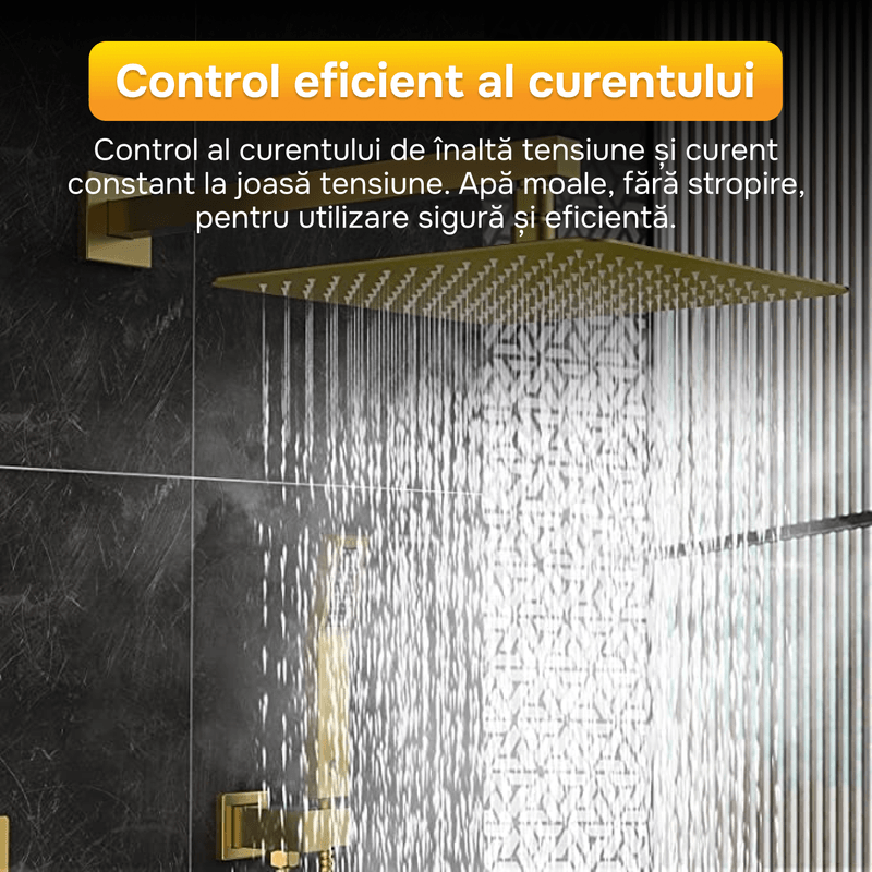 Casa si Gradina - Sanitare - Cazi si cabine de dus - Coloane si seturi de dus - Brat pentru para de dus, EJ Products, 40 cm, otel inoxidabil 304, rezistent la coroziune, antioxidare, sustine 10 kg - Infinity.ro