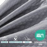 Casa si Gradina - Textile si covoare - Perne si pilote - Perne - Set 3 Perne Ortopedice 10 in 1 Linomag®, spuma memorie, suport complet, husa lavabila, Alb/Gri Plumb - Infinity.ro