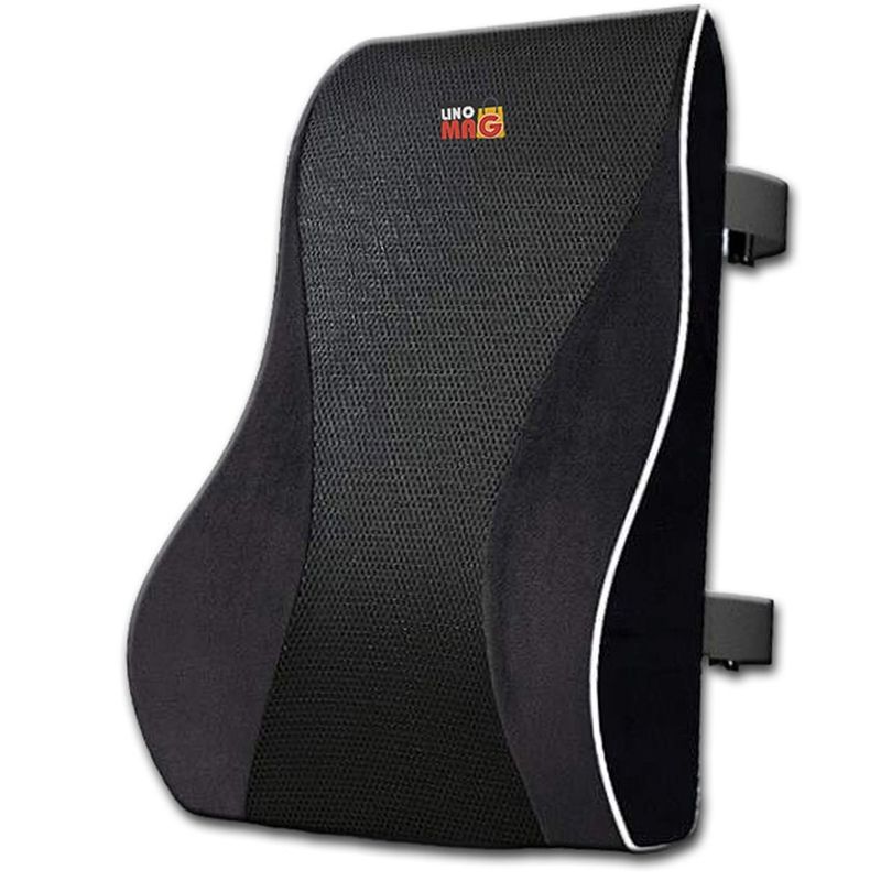 Casa si Gradina - Textile si covoare - Perne si pilote - Perne - Set 2 Perne Ortopedice Linomag®,  Perna Sezut si Perna Lombara completa, din Spuma cu Memorie, Negru Intens - Infinity.ro