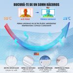 Casa si Gradina - Textile si covoare - Perne si pilote - Perne - Perna Ortopedica Cervicala pentru dormit Linomag®, Spuma cu Memorie, Husa lavabila, Alb, 62 x 35 x 13 cm - Infinity.ro