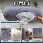 Casa si Gradina - Textile si covoare - Perne si pilote - Perne - Perna Gravide si Alaptare 3 in 1 Linomag®, Multifunctionala, Sustinere  pentru Burta, Spate, Bebelus, Gri - Infinity.ro