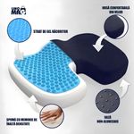 Casa si Gradina - Textile si covoare - Perne si pilote - Perne - Perna Ortopedica Sezut Linomag®, spuma memorie, gel racoritor, suport coccis, husa velur, Bleumarin - Infinity.ro