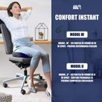Casa si Gradina - Textile si covoare - Perne si pilote - Perne - Perna Ortopedica Sezut Linomag®, spuma memorie, gel racoritor, suport coccis, husa velur, Bleumarin - Infinity.ro