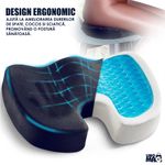 Casa si Gradina - Textile si covoare - Perne si pilote - Perne - Perna Ortopedica Sezut Linomag®, spuma memorie, gel racoritor, suport coccis, husa velur, Bleumarin - Infinity.ro