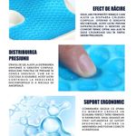 Casa si Gradina - Textile si covoare - Perne si pilote - Perne - Perna Ortopedica Sezut Linomag®, spuma memorie, gel racoritor, suport coccis, husa velur, Bleumarin - Infinity.ro