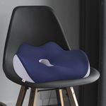 Casa si Gradina - Textile si covoare - Perne si pilote - Perne - Perna Ortopedica sezut Linomag® pentru birou/masina, spuma memorie, suport coccis, Albastru inchis - Infinity.ro