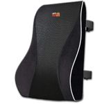 Casa si Gradina - Textile si covoare - Perne si pilote - Perne - Perna lombara completa Linomag, Suport lombar pentru scaun de birou sau masina, Spuma cu memorie, Negru, 44 x 40 x 13cm - Infinity.ro