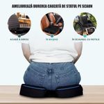Casa si Gradina - Textile si covoare - Perne si pilote - Perne - Perna Ortopedica pentru sezut Linomag® pentru scaun de birou si masina, Suport pentru coccis, Spuma cu memorie - Infinity.ro