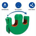 Casa si Gradina - Textile si covoare - Perne si pilote - Perne - Perna intoarcere pacienti imobilizati Linomag®, rotire 180°, banda fixare, maner, impermeabila, Verde - Infinity.ro