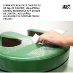 Casa si Gradina - Textile si covoare - Perne si pilote - Perne - Perna intoarcere pacienti imobilizati Linomag®, rotire 180°, banda fixare, maner, impermeabila, Verde - Infinity.ro