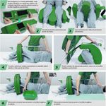 Casa si Gradina - Textile si covoare - Perne si pilote - Perne - Perna intoarcere pacienti imobilizati Linomag®, rotire 180°, banda fixare, maner, impermeabila, Verde - Infinity.ro