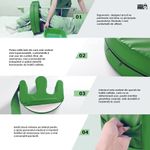 Casa si Gradina - Textile si covoare - Perne si pilote - Perne - Perna intoarcere pacienti imobilizati Linomag®, rotire 180°, banda fixare, maner, impermeabila, Verde - Infinity.ro