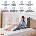 Casa si Gradina - Textile si covoare - Perne si pilote - Perne - Set 4 Perne Ortopedice Reglabile Linomag®, Spuma memorie, Suport complet, Husa lavabila, Alb/Gri inchis - Infinity.ro