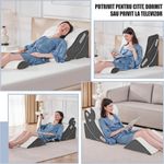 Casa si Gradina - Textile si covoare - Perne si pilote - Perne - Set 4 Perne Ortopedice Reglabile Linomag®, Spuma memorie, Suport complet, Husa lavabila, Alb/Gri inchis - Infinity.ro