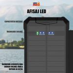 Laptop, Telefoane si Tablete - Telefoane mobile si accesorii - Accesorii Telefoane - Baterii externe - Baterie Externa Solara Linomag® 8000 mAh, 4 panouri, cabluri incluse, waterproof, Negru mat, 11.4x6.8 cm - Infinity.ro