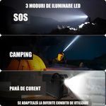 Laptop, Telefoane si Tablete - Telefoane mobile si accesorii - Accesorii Telefoane - Baterii externe - Baterie Externa Solara Linomag® 8000 mAh, 4 panouri, cabluri incluse, waterproof, Negru mat, 11.4x6.8 cm - Infinity.ro