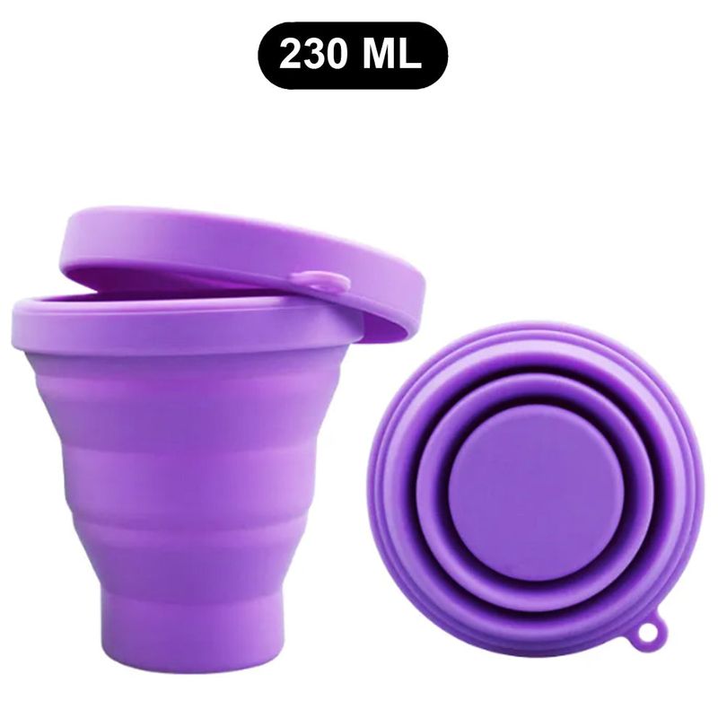 Ingrijire personala si Cosmetice - Ingrijire personala - Igiena intima - Tampoane si absorbante - Sterilizator Cupe Menstruale, Linovit®, Pliabil, Silicon medical, Reutilizabil, 230ml, Mov - Infinity.ro