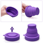 Ingrijire personala si Cosmetice - Ingrijire personala - Igiena intima - Tampoane si absorbante - Sterilizator Cupe Menstruale, Linovit®, Pliabil, Silicon medical, Reutilizabil, 230ml, Mov - Infinity.ro