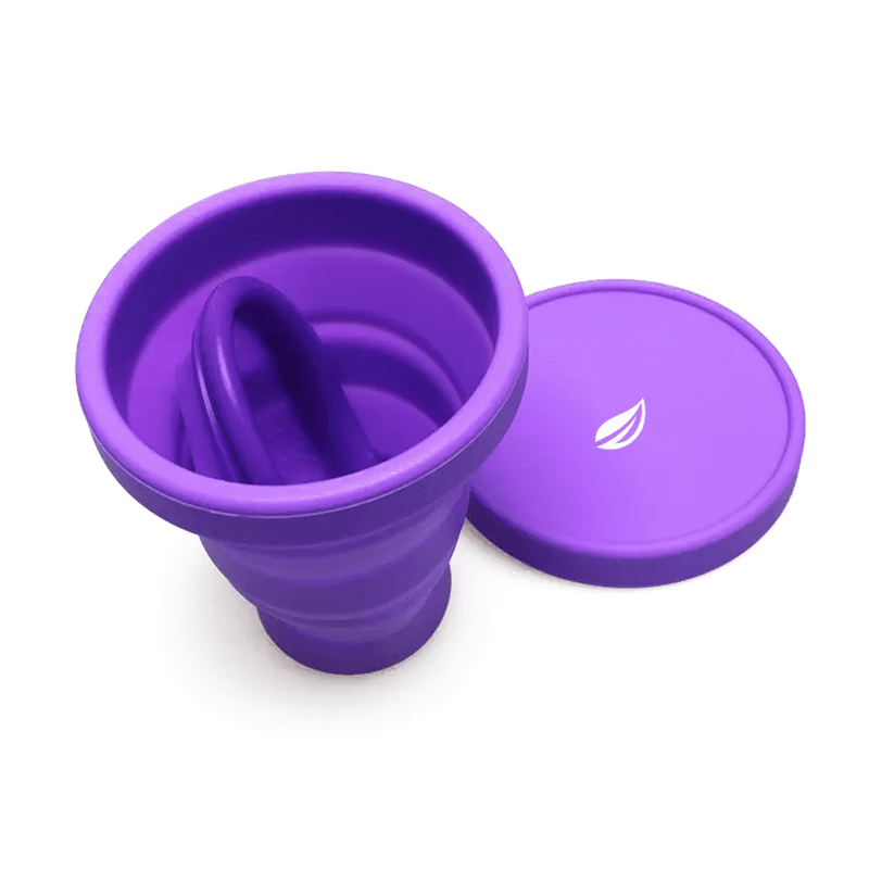 Ingrijire personala si Cosmetice - Ingrijire personala - Igiena intima - Tampoane si absorbante - Sterilizator Cupe Menstruale, Linovit®, Pliabil, Silicon medical, Reutilizabil, 230ml, Mov - Infinity.ro