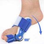 Ingrijire personala si Cosmetice - Sanatate si wellness - Aparate medicale - Suporturi ortopedice si orteze - Set 2 bucati Corector Monturi, Linovit®, Eliminarea Inflamatiilor si Ameliorarea Durerii, Ajustabil, Albastru - Infinity.ro