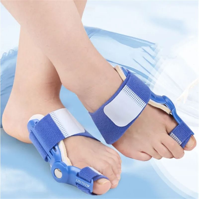 Ingrijire personala si Cosmetice - Sanatate si wellness - Aparate medicale - Suporturi ortopedice si orteze - Set 2 bucati Corector Monturi, Linovit®, Eliminarea Inflamatiilor si Ameliorarea Durerii, Ajustabil, Albastru - Infinity.ro