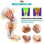 Ingrijire personala si Cosmetice - Sanatate si wellness - Articole wellness - Aparate si dispozitive de masaj - Aparat masaj picioare tip cizme Linomag®, presopunctura, incalzire, 3 moduri, 3 intensitati, Gri carbon - Infinity.ro