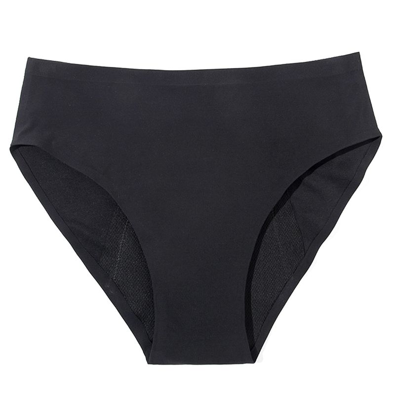 Fashion, accesorii si bijuterii - Femei - Lenjerie si pijamale femei - Lenjerie intima femei - Chiloti Menstruali cu Cusaturi Lipite - Negru - S - Infinity.ro