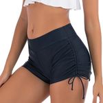 Fashion, accesorii si bijuterii - Femei - Lenjerie si pijamale femei - Costume de baie femei - Slip de baie menstrual tip boxer - Sara - L, Negru - Infinity.ro
