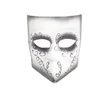 Casa si Gradina - Decoratiuni - Decoratiuni petrecere - Masti si costume carnaval - Masca carnaval venetian Negru/Alb - Infinity.ro