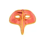 Casa si Gradina - Decoratiuni - Decoratiuni petrecere - Masti si costume carnaval - Masca carnaval venetian model Casanova Rosu/Galben - Infinity.ro