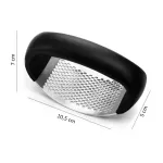 Casa si Gradina - Bucatarie si vesela - Ustensile bucatarie - Seturi ustensile de bucatarie - Zdrobitor pentru usturoi, argintiu/negru,Gonga® - Infinity.ro