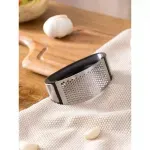 Casa si Gradina - Bucatarie si vesela - Ustensile bucatarie - Seturi ustensile de bucatarie - Zdrobitor pentru usturoi, argintiu/negru,Gonga® - Infinity.ro