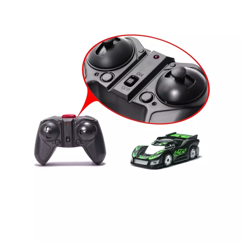 Jucarii, Copii si Bebe - Jucarii si jocuri - Vehicule si jucarii cu telecomanda - Masinute - Masinuta de jucarie cu telecomanda Defier RC, merge pe pereti,Gonga® Verde - Infinity.ro