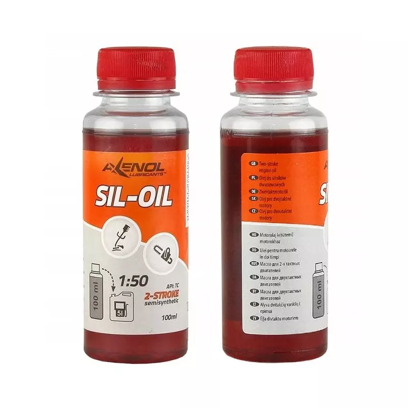 Auto si Moto - Intretinere auto - Uleiuri si lichide - Ulei pentru motoare in doi timpi Axenol, 100 ml Rosu - Infinity.ro